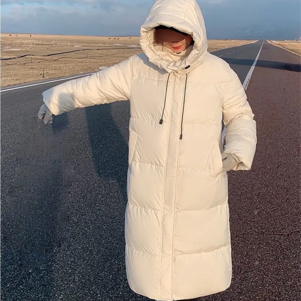 Cozy Cream Hooded Puffer Jacket